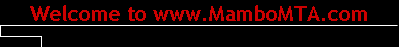 Welcome to www.MamboMTA.com